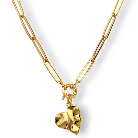 18K Gold Plated Heart Set - Earring, Necklaces and Bracelete Objetx