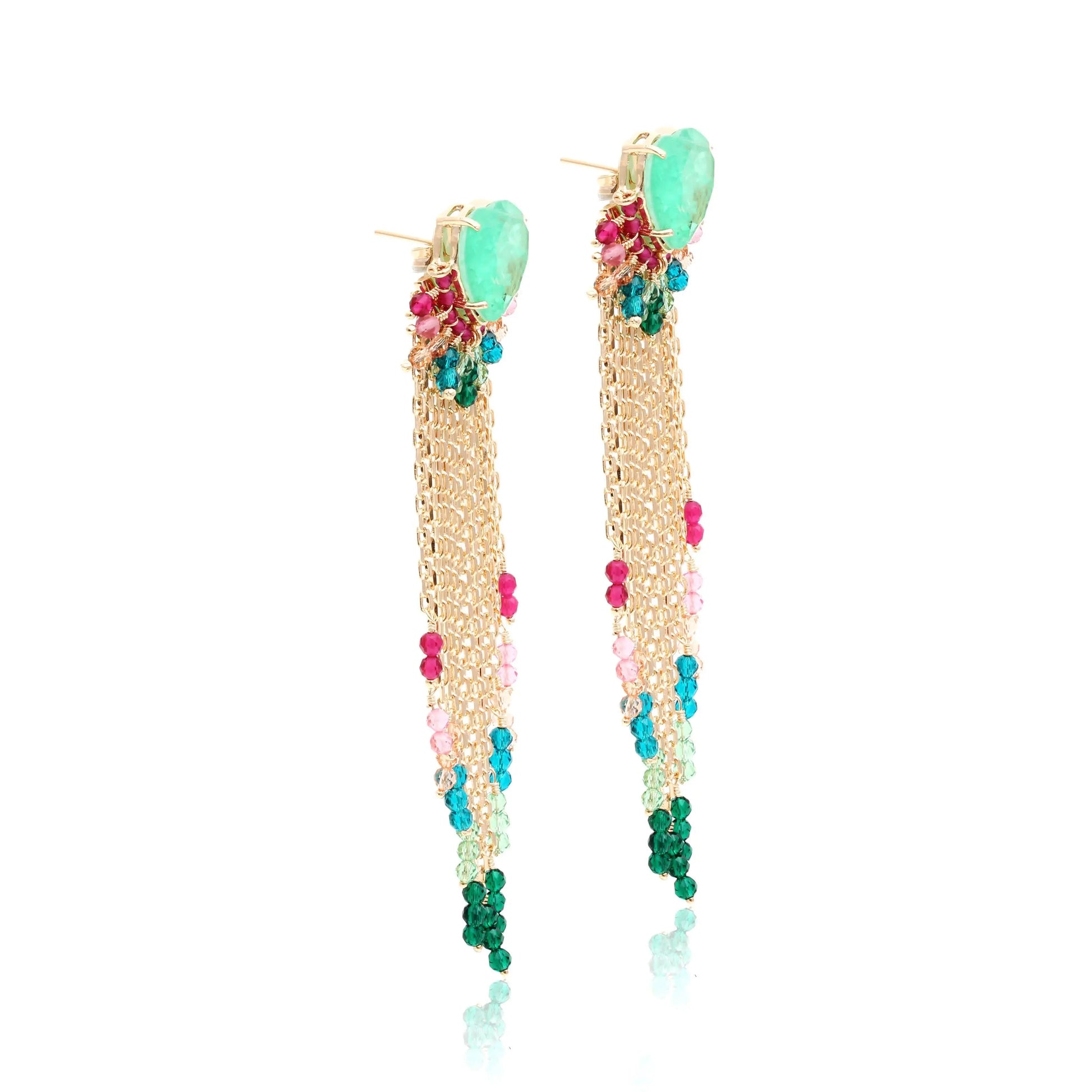 Tourmaline Heart Earring